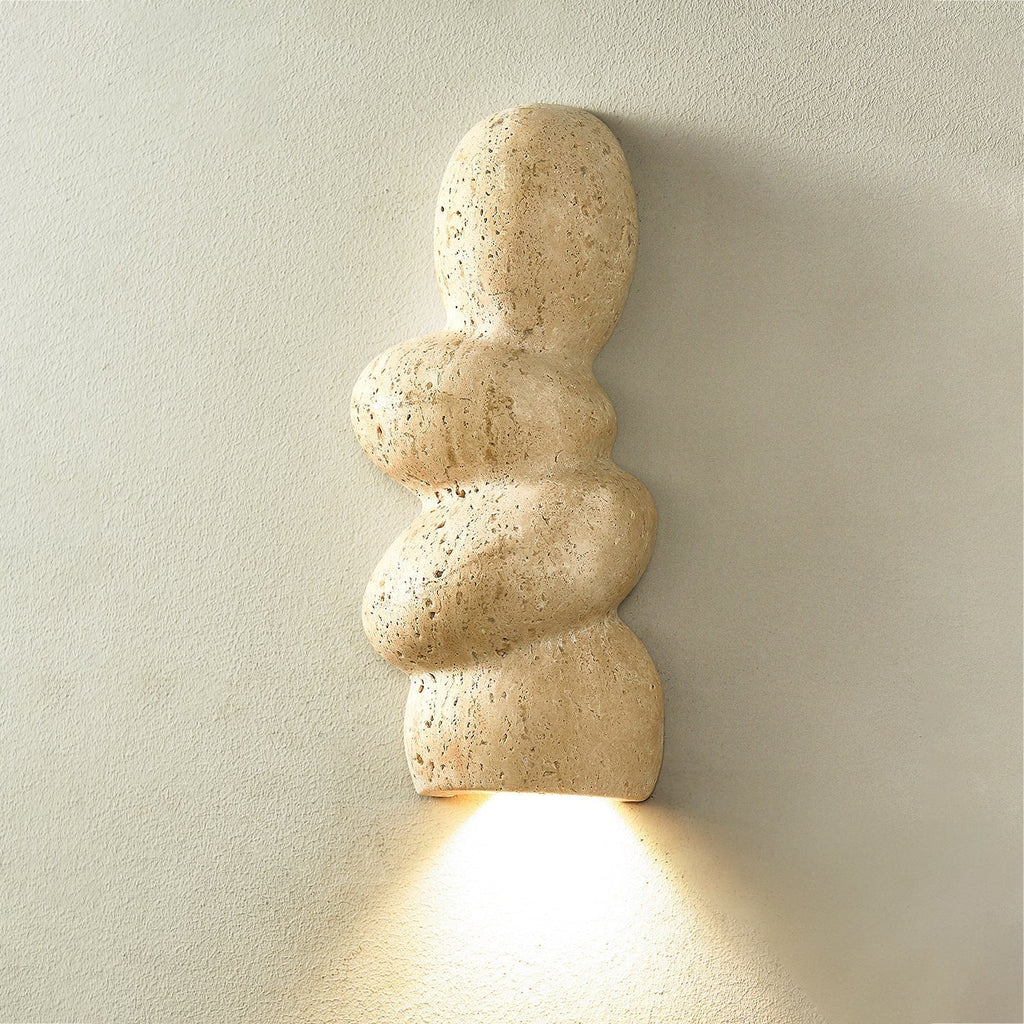 Zeloror Applique Murale en Travertin Créative et Originale - Neutralighting