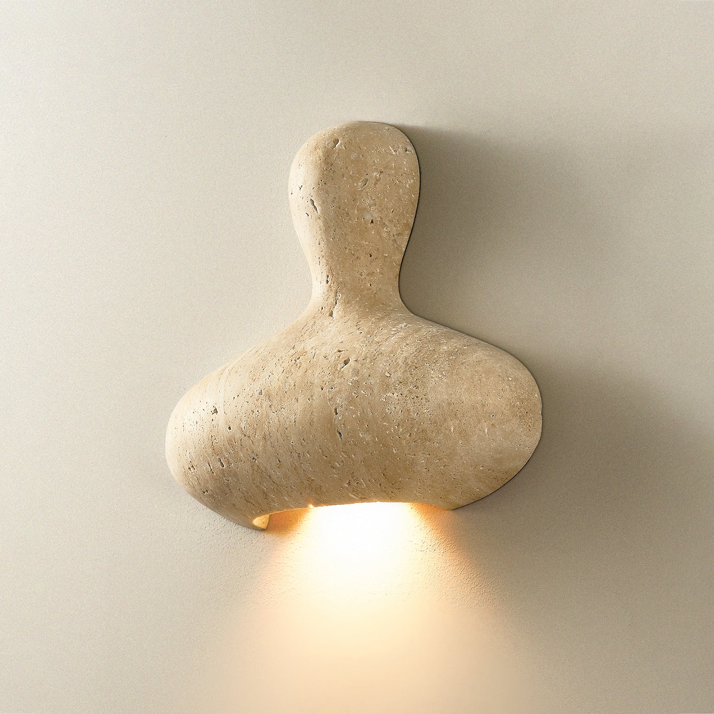 Zeloror Applique Murale en Travertin Créative et Originale - Neutralighting