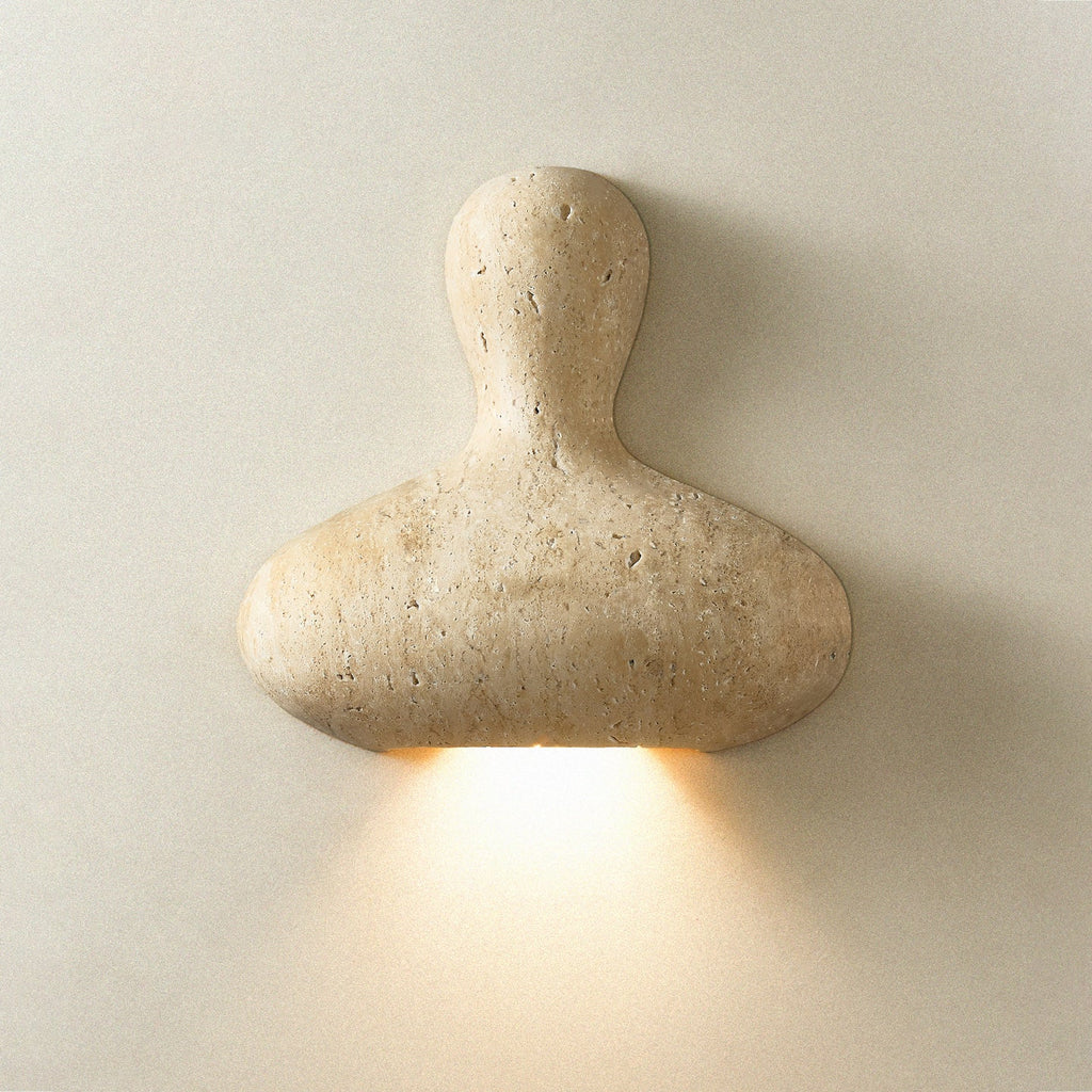 Zeloror Applique Murale en Travertin Créative et Originale - Neutralighting