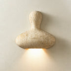 Zeloror Applique Murale en Travertin Créative et Originale - Neutralighting