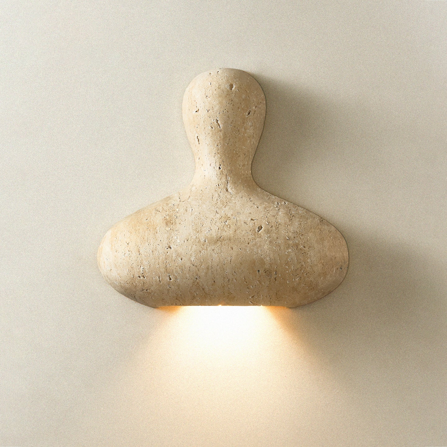 Zeloror Applique Murale en Travertin Créative et Originale - Neutralighting