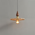 Mushroom Suspension Vintage Bois Laiton - Neutralighting
