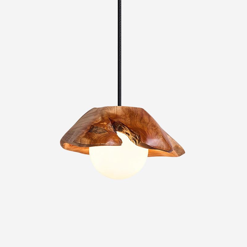 Myrtle Lampe Suspension Bois Verre - Neutralighting