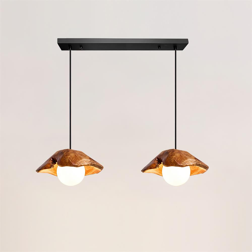Myrtle Lampe Suspension Bois Verre - Neutralighting