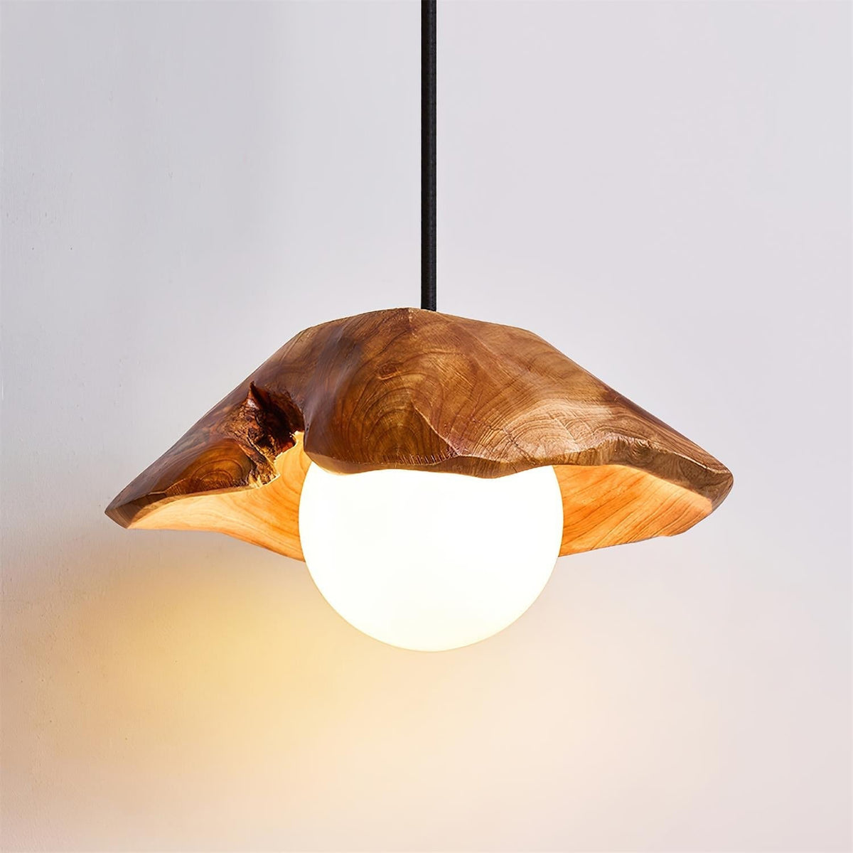 Myrtle Lampe Suspension Bois Verre - Neutralighting