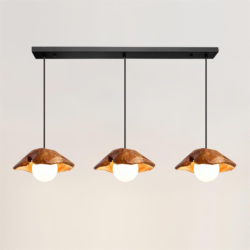 Myrtle Lampe Suspension Bois Verre - Neutralighting