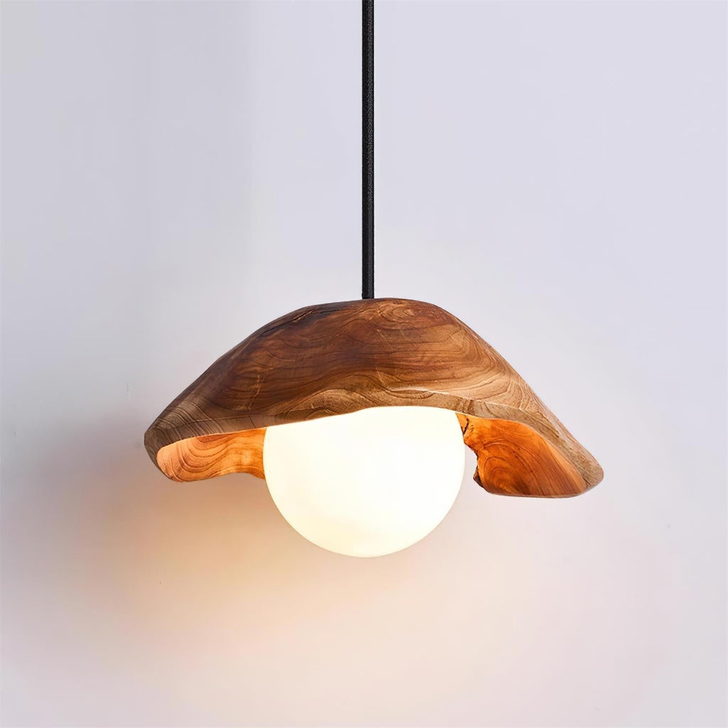 Myrtle Lampe Suspension Bois Verre - Neutralighting