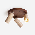 Ritta Plafonnier bois Travertin 3 Têtes Projecteur - Neutralighting