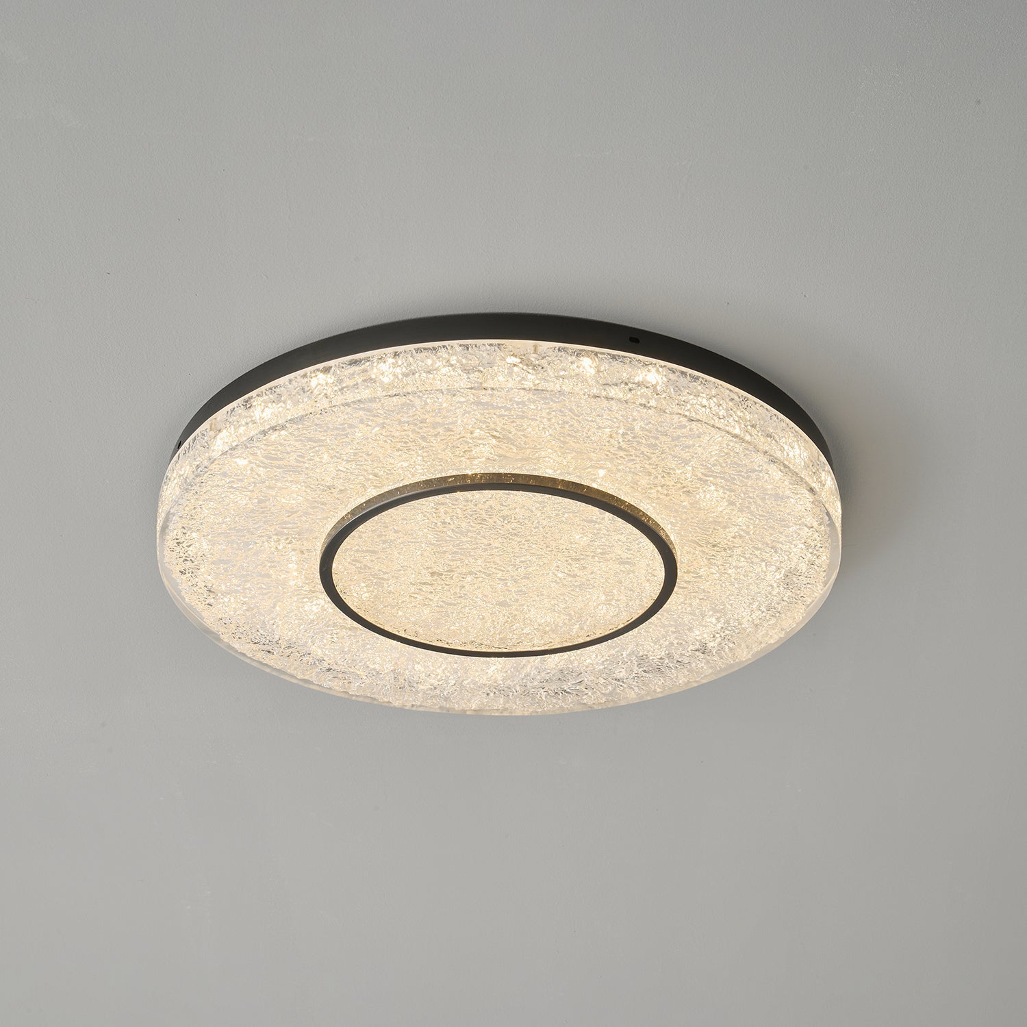 Lustra Plafonnier Cercle Mystérieux Laiton Résine - Neutralighting