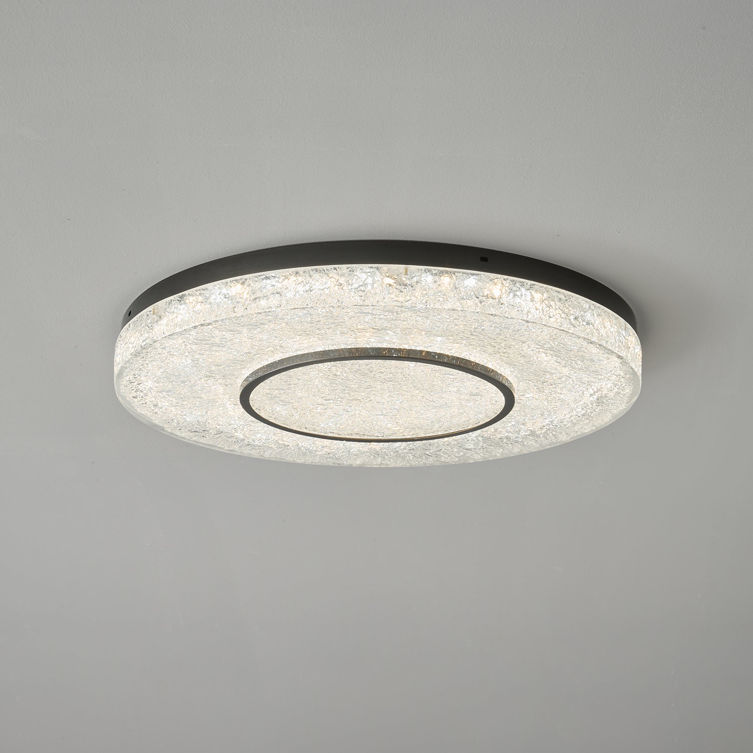 Lustra Plafonnier Cercle Mystérieux Laiton Résine - Neutralighting
