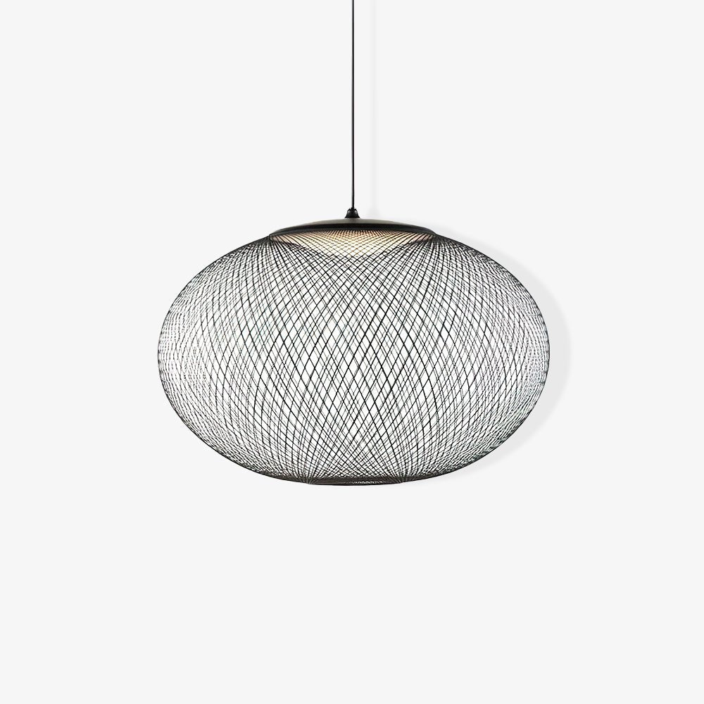 Lustra Suspension Lampe Maille Noire - Neutralighting