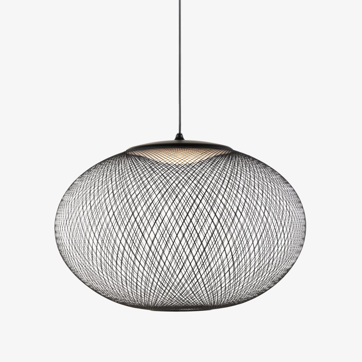 Lustra Suspension Lampe Maille Noire - Neutralighting