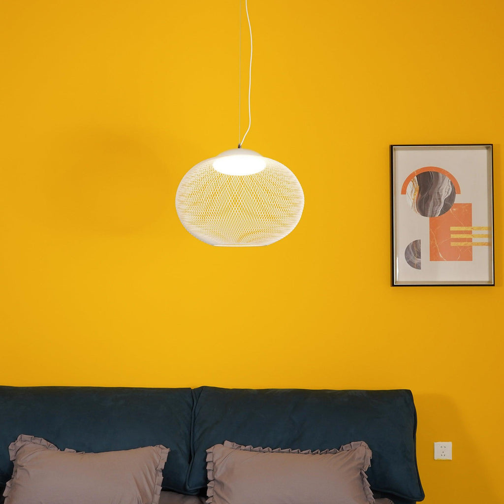 Lustra Suspension Lampe Maille Noire - Neutralighting