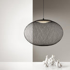 Lustra Suspension Lampe Maille Noire - Neutralighting