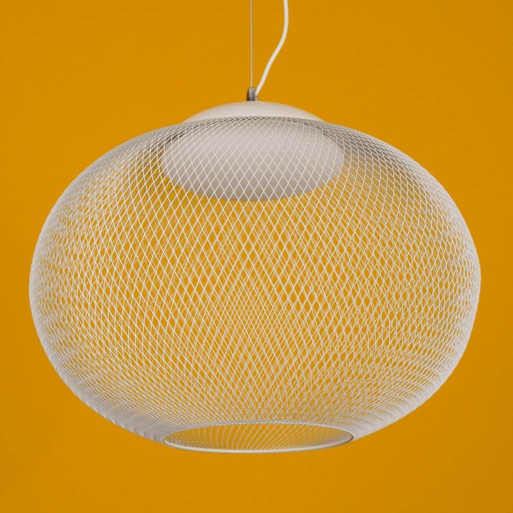 Lustra Suspension Lampe Maille Noire - Neutralighting