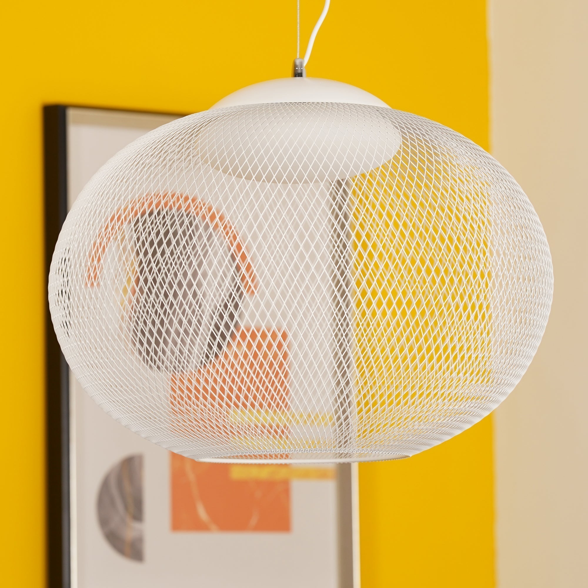 Lustra Suspension Lampe Maille Noire - Neutralighting