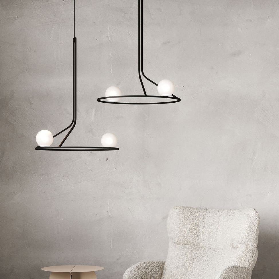 Ilthael Lustre Moderne Minimaliste en Laiton et Verre - Neutralighting