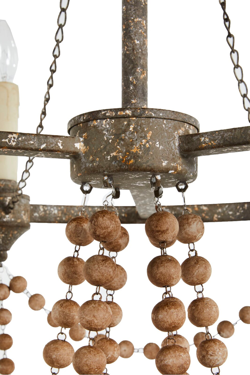 Eurnoros Lustre Vintage Industriel en Bois et Métal - Neutralighting