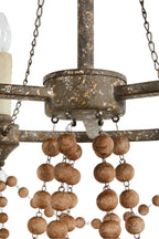 Eurnoros Lustre Vintage Industriel en Bois et Métal - Neutralighting