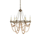 Eurnoros Lustre Vintage Industriel en Bois et Métal - Neutralighting