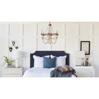 Eurnoros Lustre Vintage Industriel en Bois et Métal - Neutralighting