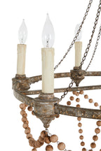 Eurnoros Lustre Vintage Industriel en Bois et Métal - Neutralighting