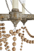Eurnoros Lustre Vintage Industriel en Bois et Métal - Neutralighting