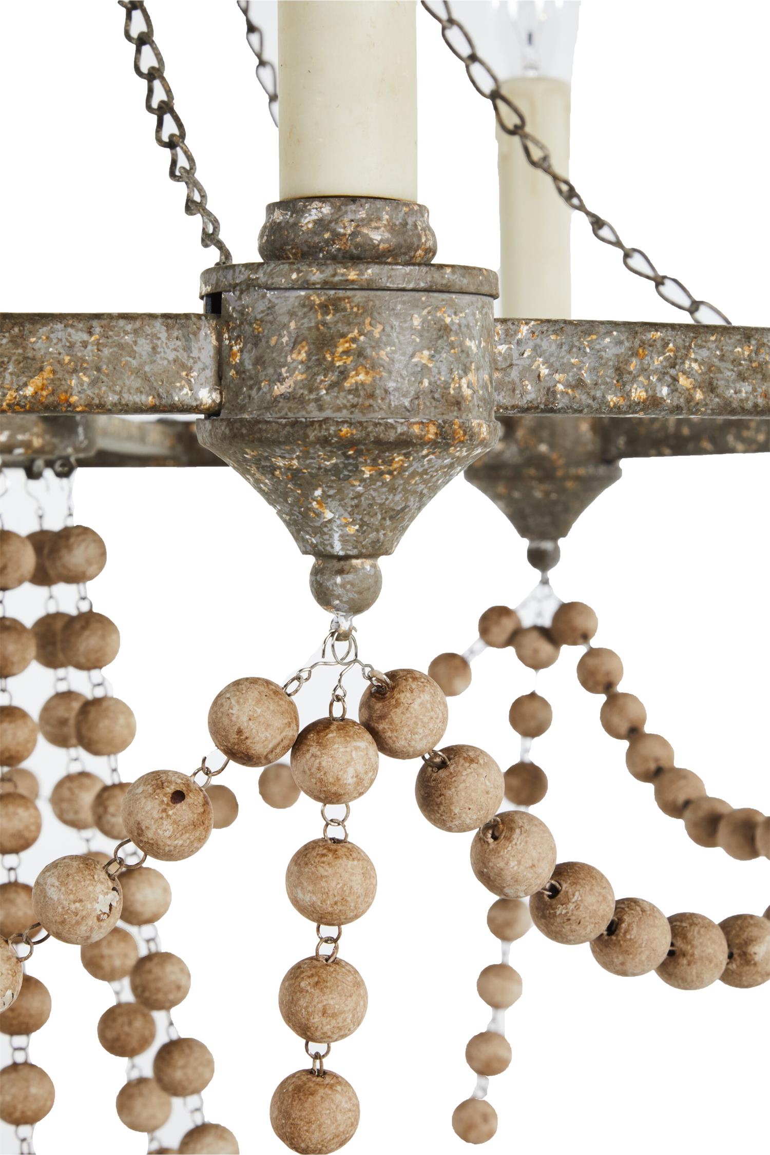 Eurnoros Lustre Vintage Industriel en Bois et Métal - Neutralighting