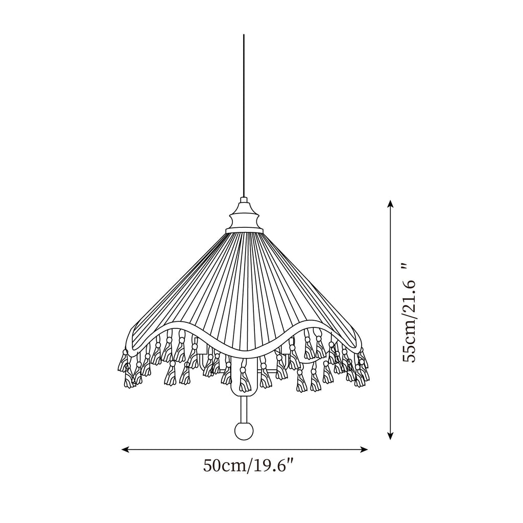 Rosetta Suspension en Tissu Boutique - Neutralighting