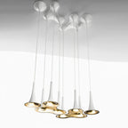 Solara Lampe suspendue en acrylique en forme de trompette contemporaine - Neutralighting