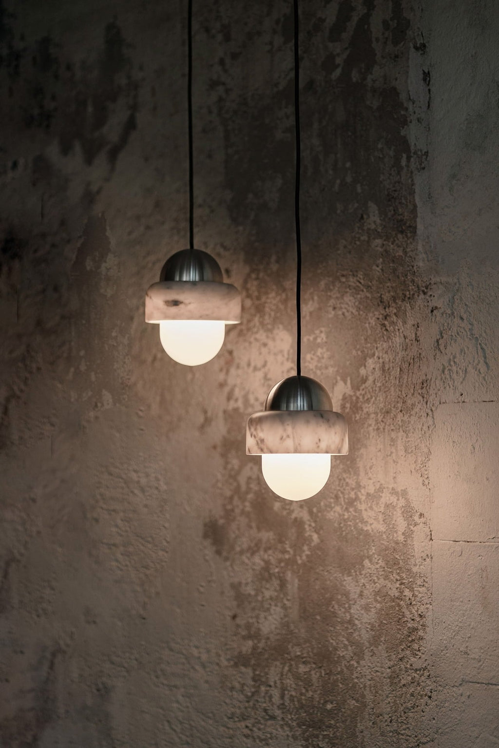 Elliren Suspension Moderne Minimaliste en Verre et Marbre - Neutralighting