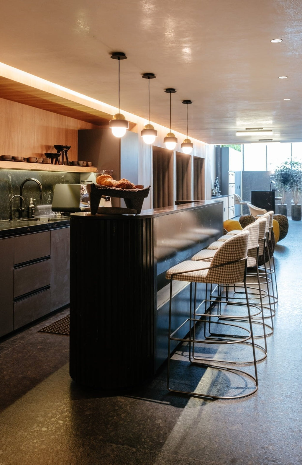 Elliren Suspension Moderne Minimaliste en Verre et Marbre - Neutralighting