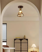 Velimo Plafonnier en Verre Ambre - Neutralighting