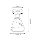 Velimo Plafonnier en Verre Ambre - Neutralighting