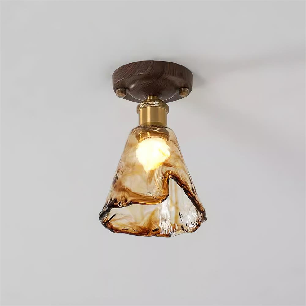 Velimo Plafonnier en Verre Ambre - Neutralighting