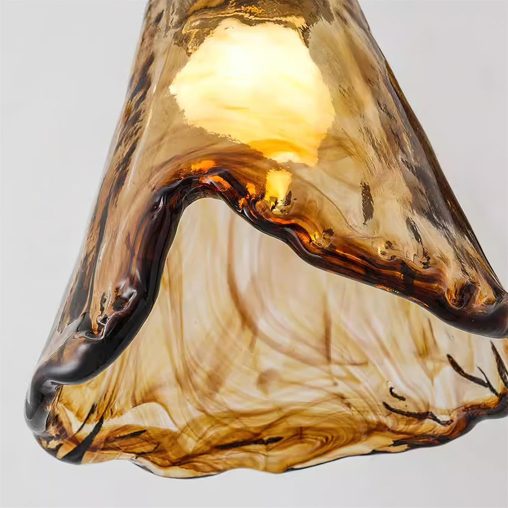 Velimo Plafonnier en Verre Ambre - Neutralighting
