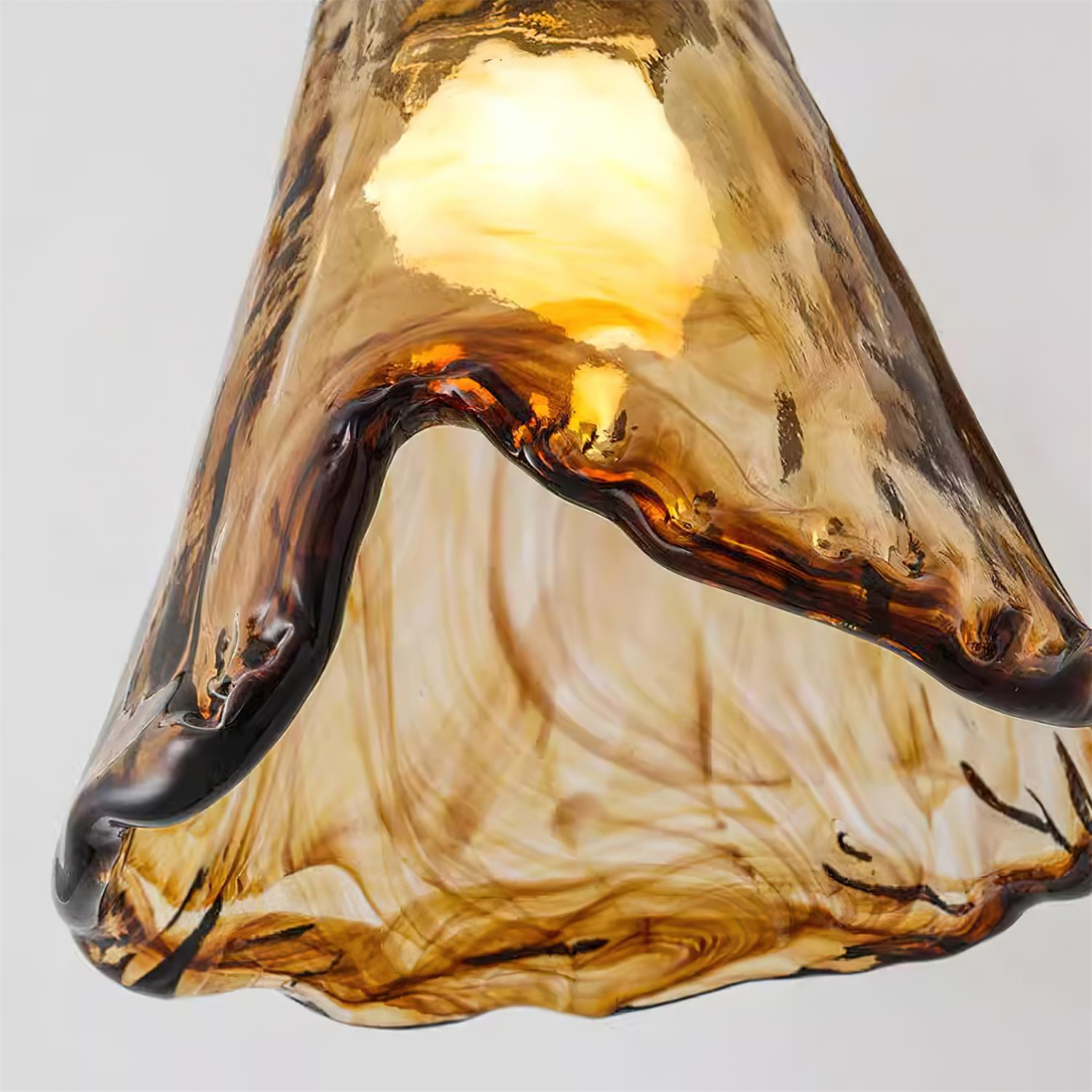 Velimo Plafonnier en Verre Ambre - Neutralighting