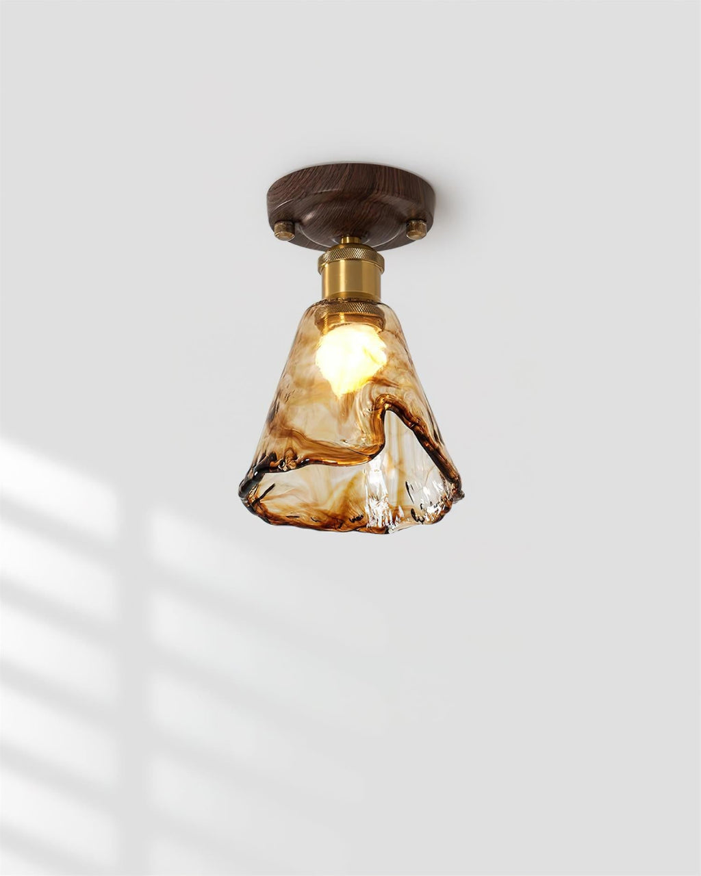 Velimo Plafonnier en Verre Ambre - Neutralighting