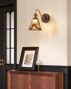 Zephyr Applique Murale Vintage Noyer Doré - Neutralighting