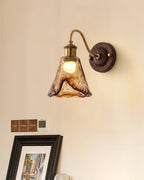 Zephyr Applique Murale Vintage Noyer Doré - Neutralighting