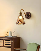 Zephyr Applique Murale Vintage Noyer Doré - Neutralighting