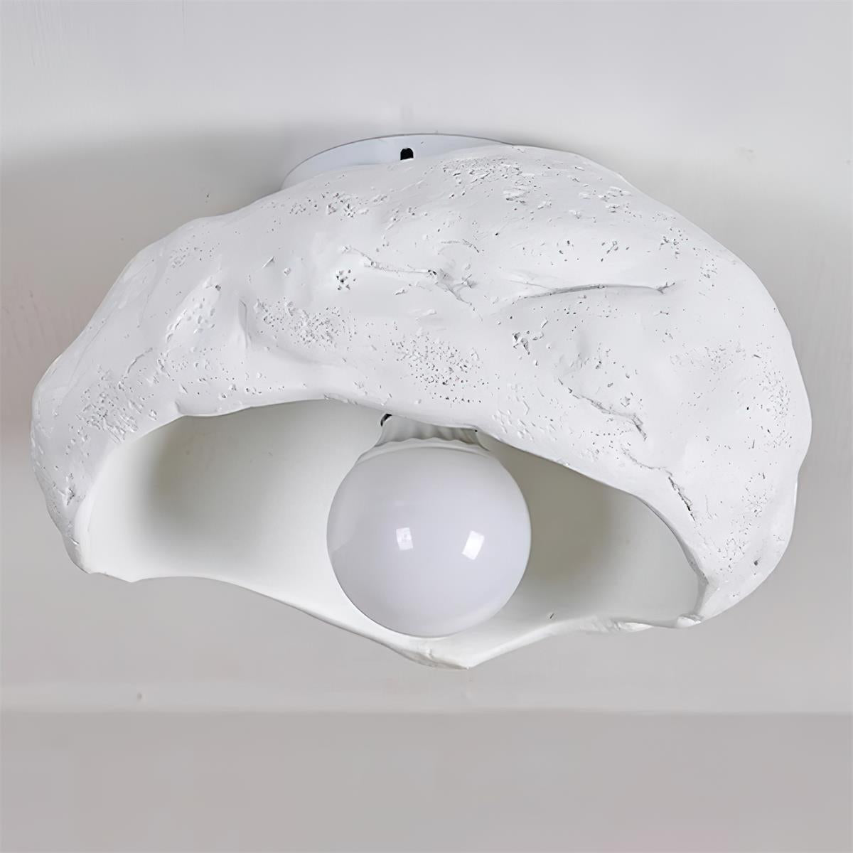 Nami Plafonnier Sculpté Travertin Roche Texture Rustique - Neutralighting