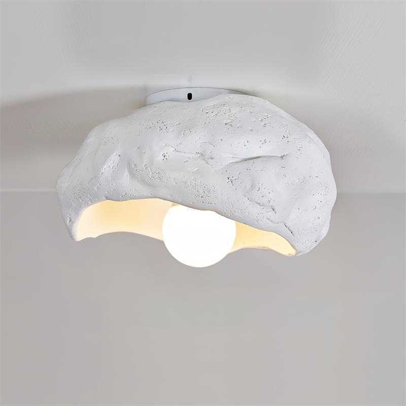 Nami Plafonnier Sculpté Travertin Roche Texture Rustique - Neutralighting