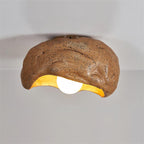 Nami Plafonnier Sculpté Travertin Roche Texture Rustique - Neutralighting