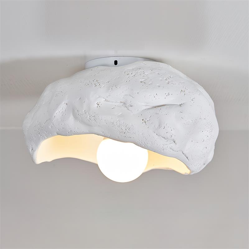 Nami Plafonnier Sculpté Travertin Roche Texture Rustique - Neutralighting
