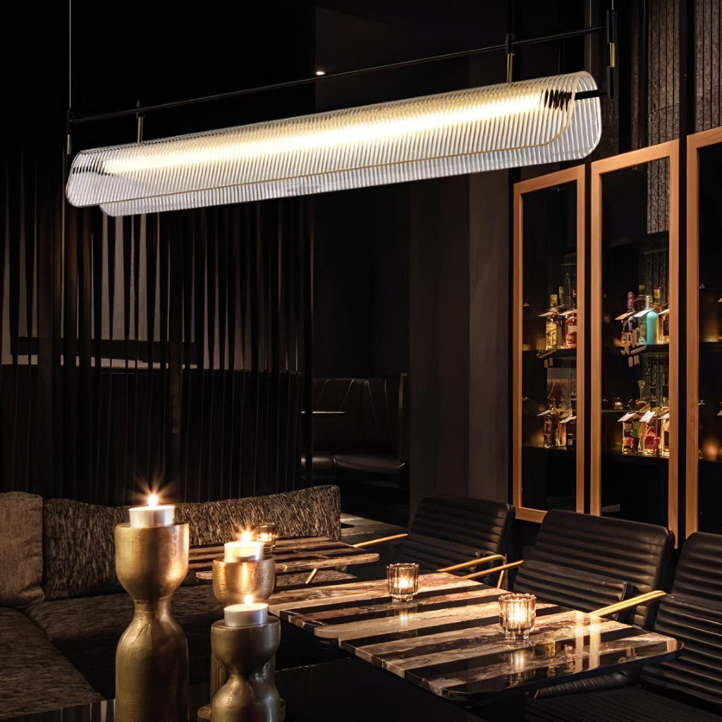 Lustra Chandelier Linéaire en Acrylique Long - Neutralighting