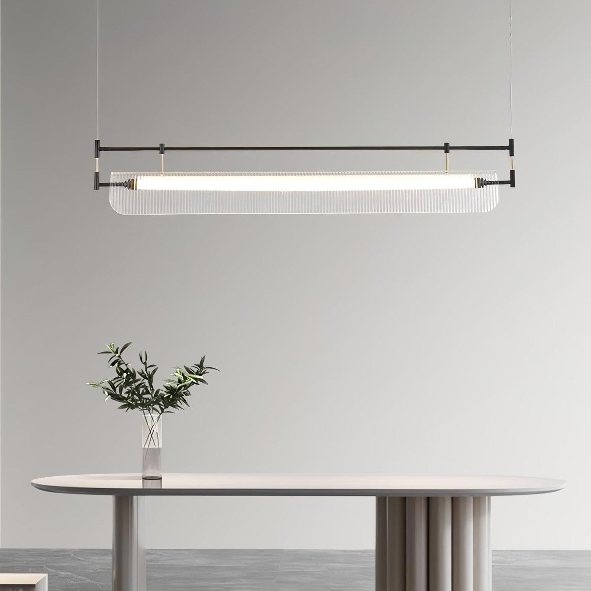 Lustra Chandelier Linéaire en Acrylique Long - Neutralighting