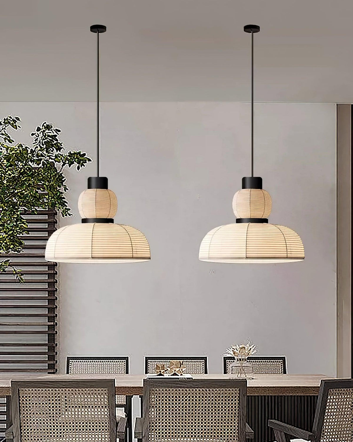 Lampe Pendante Abat-jour en Tissu Blanc Câble Noir Lueur Ambiante Douce - Neutralighting