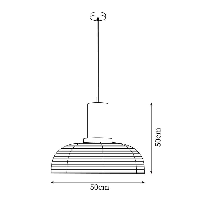 Lampe Pendante Abat-jour en Tissu Blanc Câble Noir Lueur Ambiante Douce - Neutralighting