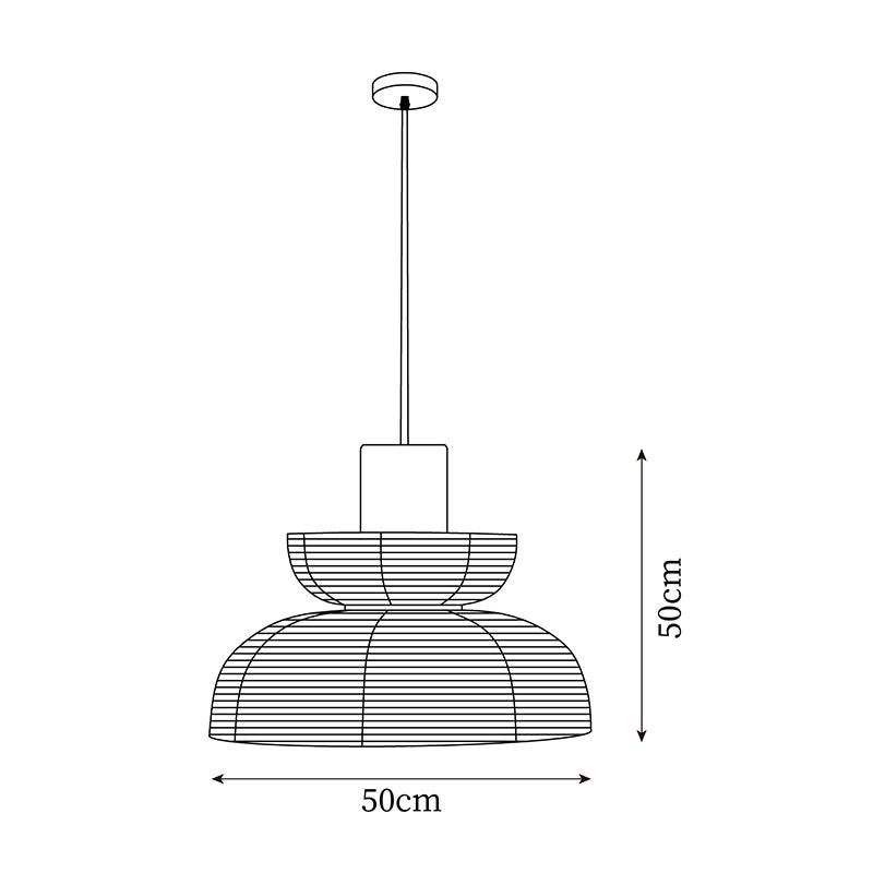 Lampe Pendante Abat-jour en Tissu Blanc Câble Noir Lueur Ambiante Douce - Neutralighting